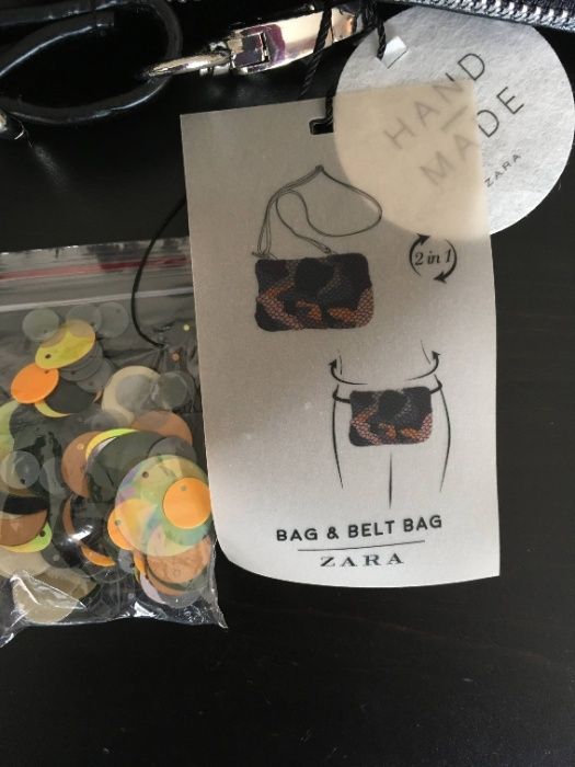 Bolsa da Zara, 2 em 1 (bolsa e bolsa de cinto) ainda com etiqueta