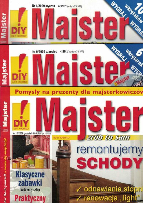 MAJSTER gazeta dla majsterkowiczów poszczególne numery pisma