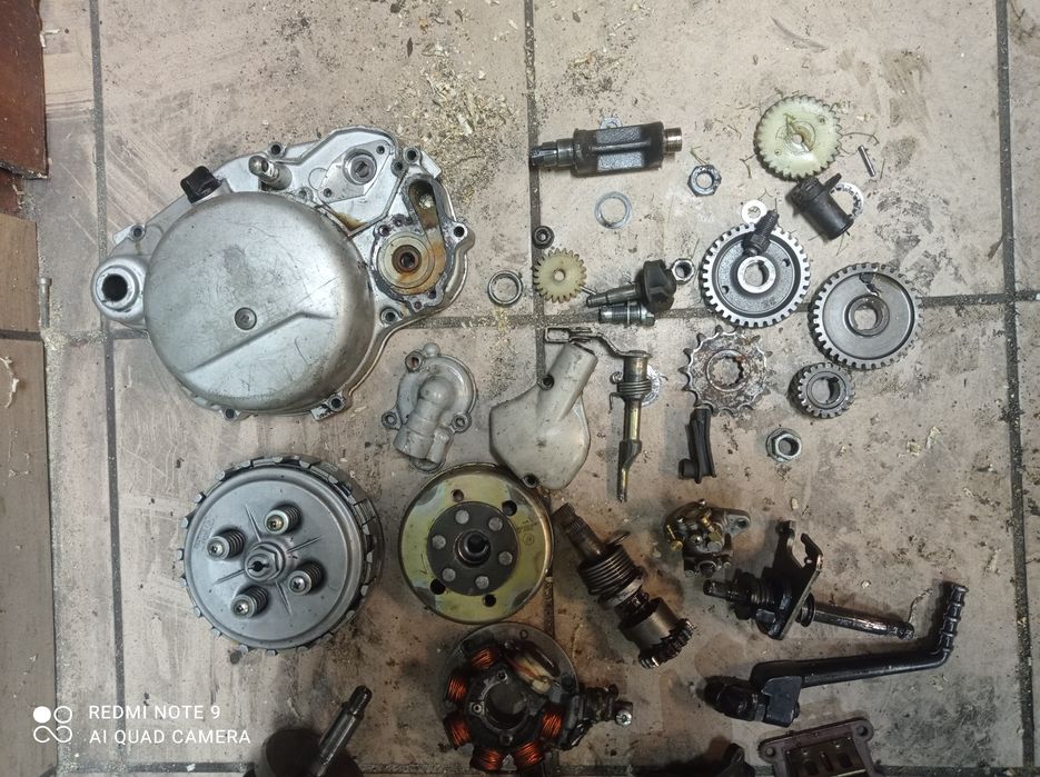Silnik am6  174c 50cm3 części sprzęgło wał stator Magneto skrzynia