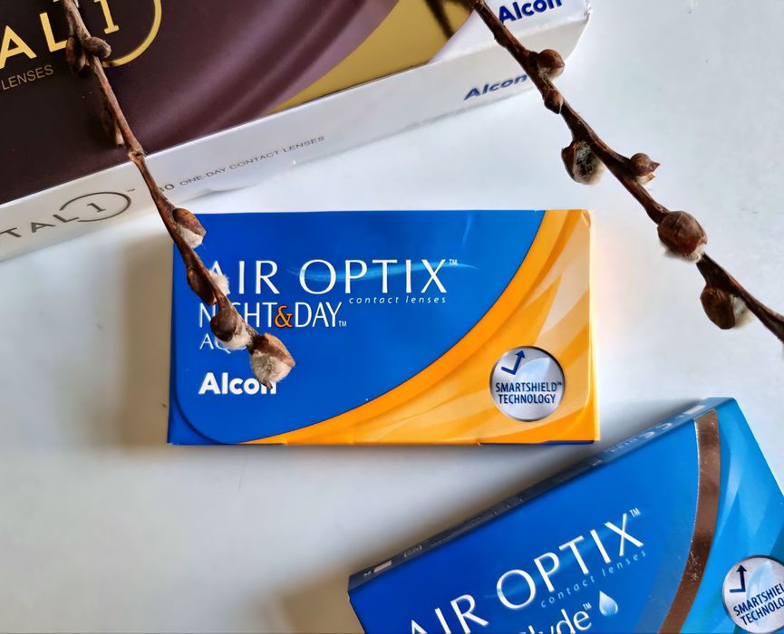 Лінзи 6шт. Alcon AirOptix Night&Day Aqua Нові Контактні Лінзи