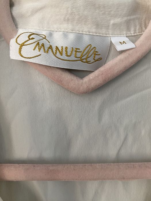 Піжама 100% ШОВК  EMANUELLE жіноча 46 М халат нічна сорочка дуже красива нова