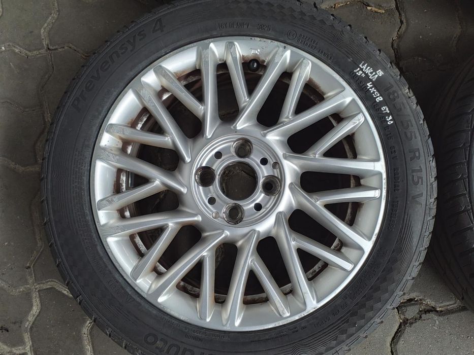 Jantes Lancia R15 Com Pneus 185/55 Furação 4X98