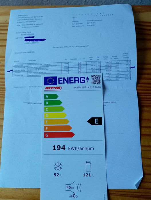 Chłodziarko-zamrażarka MPM-182-KB-xx