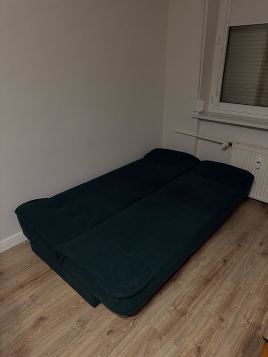 Kanapa zielona rozkładana