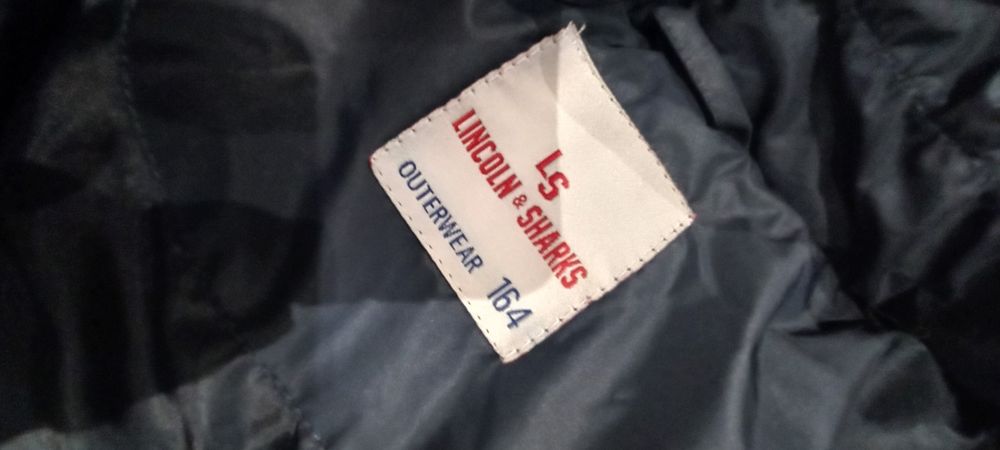 Granatowy płaszczyk Lincoln & Sharks r.164 dla dziewczynki