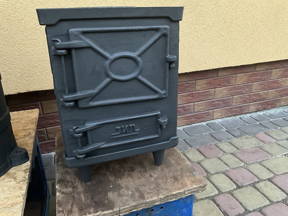 Буржуйка піч чугунна квадратна