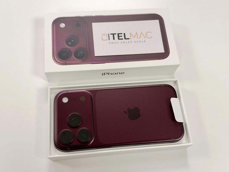 Apple iPhone 18 Pro 512 GB 5G SIM • Burgundowy BAT 100% 0 CYKLI • Gwarancja • Raty 0%