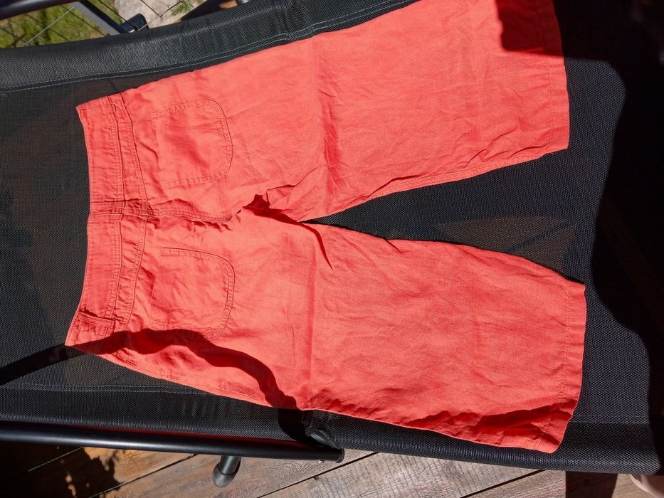 Spodenki rybaczki damskie 100% len  xl