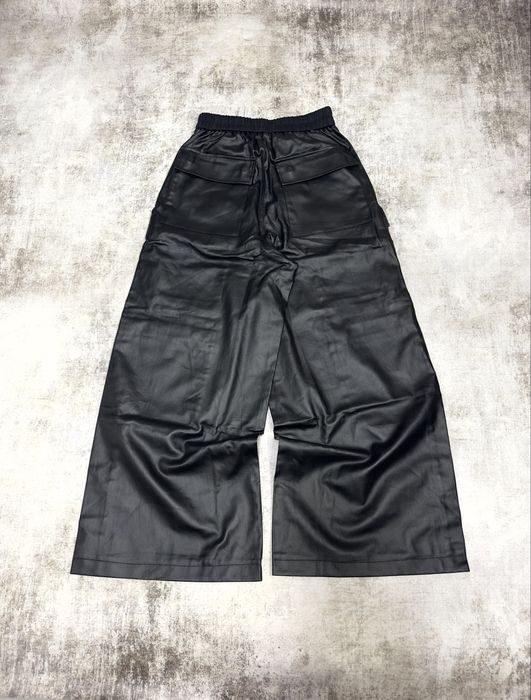 RICK OWENS waxed jeans джинси рик овенс cargo bella штаны чорні широкі