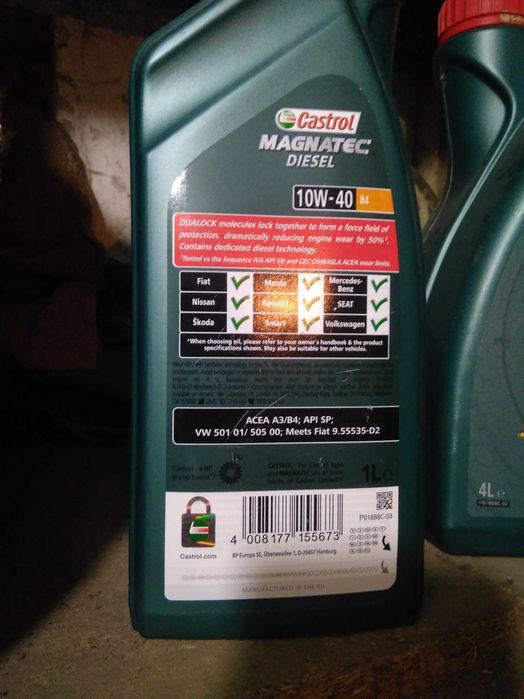 Масло Castrol magnatec 10w-40