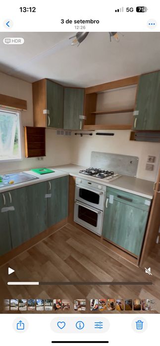 Mobile Home T3 Grande 12x4 em perfeito estado