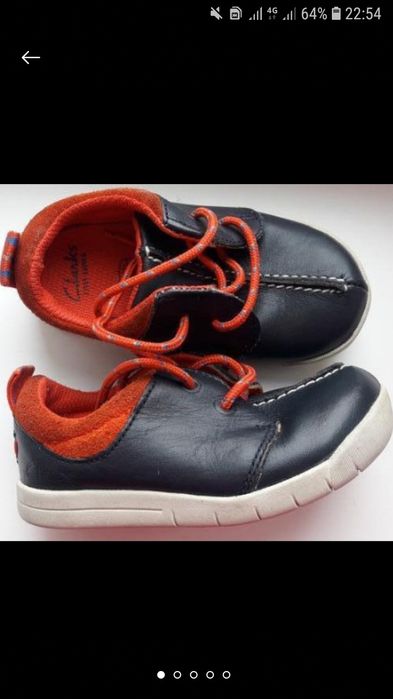 Кожаные кроссовки Clarks  22 размер