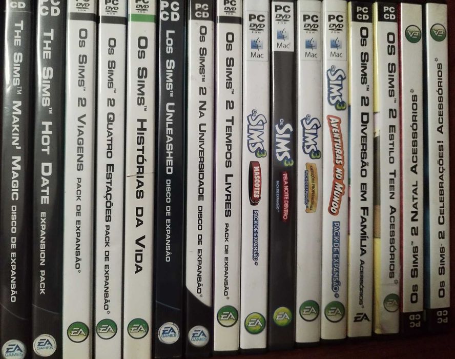 Coleção Completa The Sims 1, 2, 3 e 4!