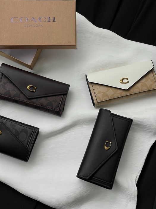 Кошелек женский Coach маленький Коуч конверт мини