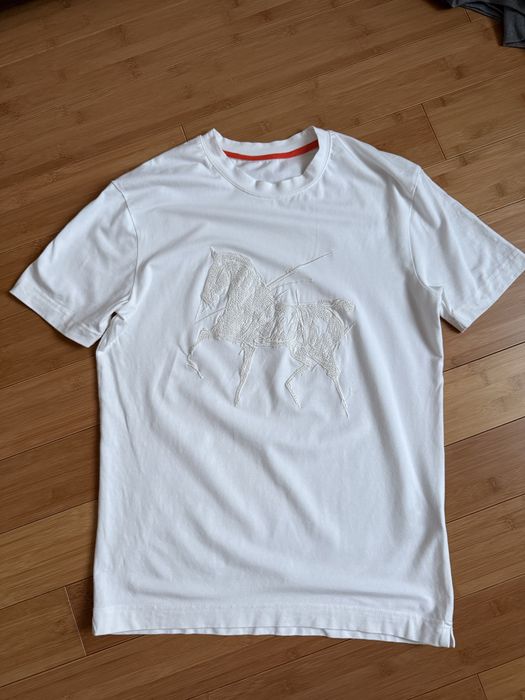 T-shirt z koniem ala herms