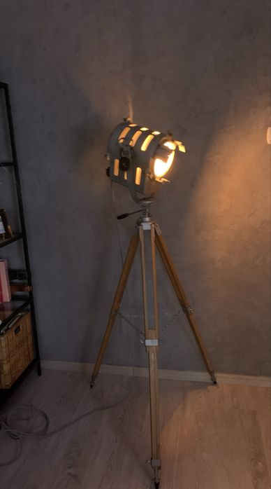 Lampa podlogowa PRL  Loft Vintage Glamour Boho Retro