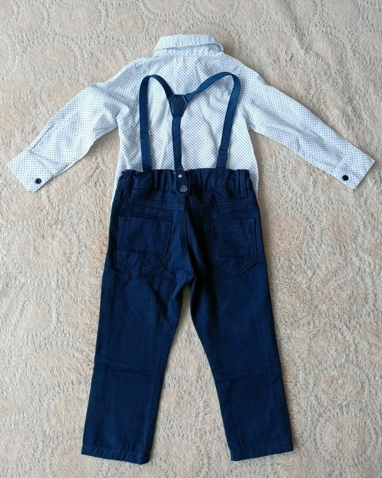 Zestaw spodnie + koszula rozmiar 86