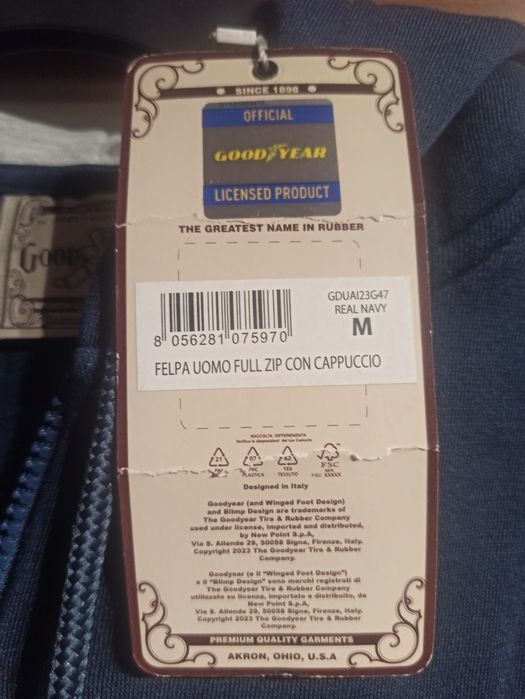 Bluza męska, młodzieżowa z kapturem M Good Year