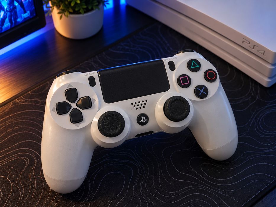 Ps4 Pro branca 1TB - versão 12.00 + comando e cabos
