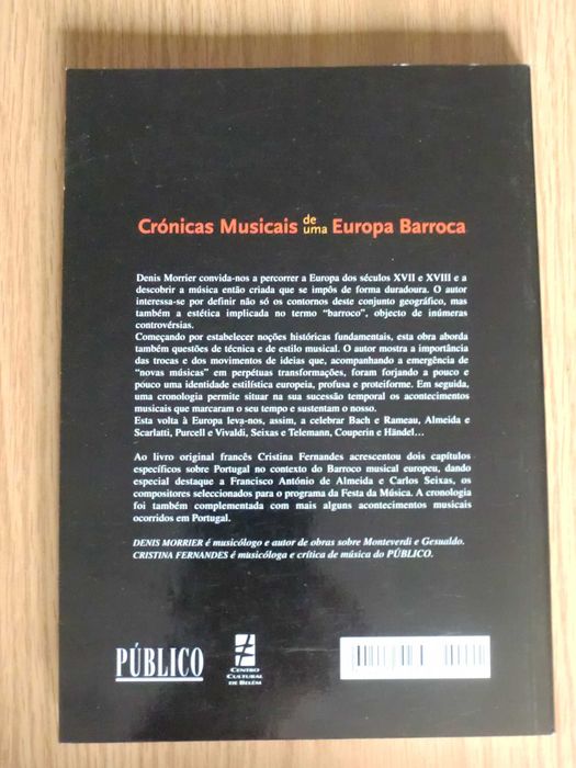 Crónicas Musicais de uma Europa Barroca
de Denis Morrier