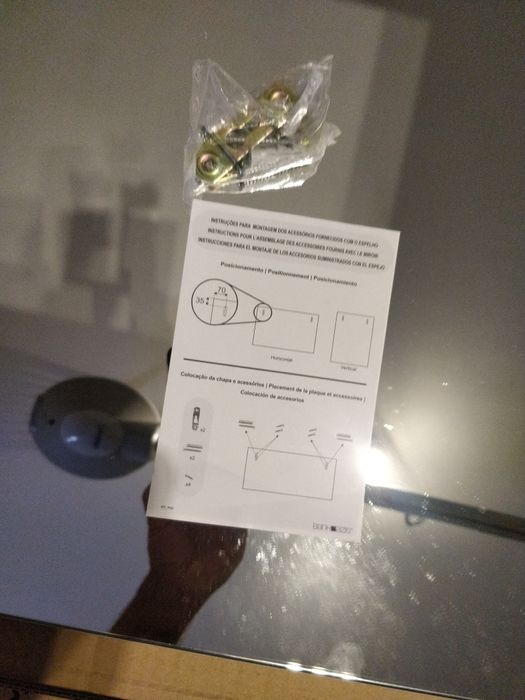 Espelho novo Sanindusa 80x70cm.