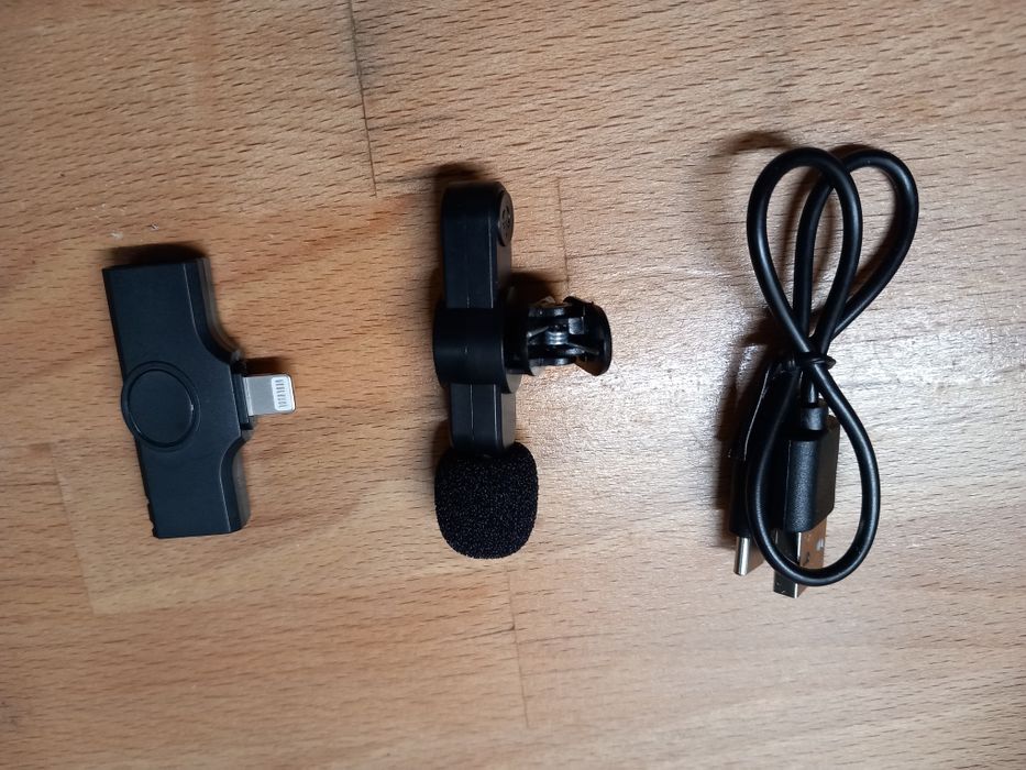 Mini Mikrofon Bezprzewodowy krawatowy KUWAN do iPhone'a do 20m