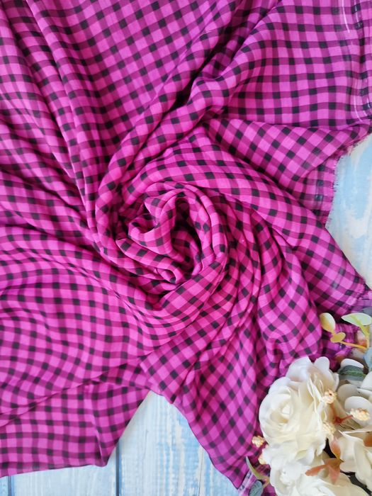 Отрез ткани, шифон, принт