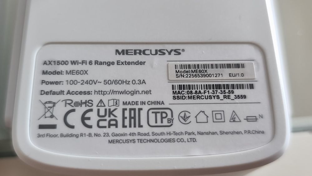 Mercurys AX1500 Wi-fi 6 Range Extender