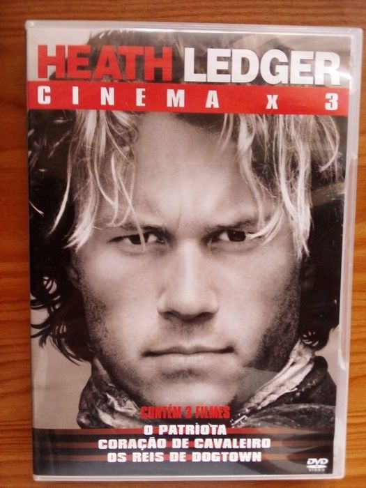 3DVD O Patriota, Coração de Cavaleiro, Os Reis de Dogtown Heath Ledger