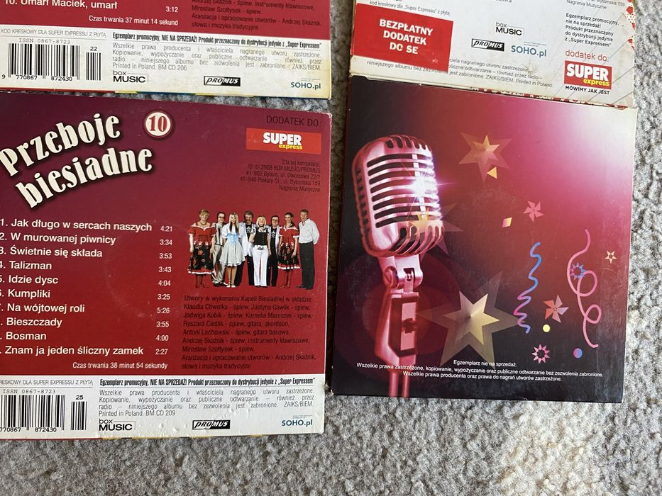 Przeboje biesiadne 6 szt CD