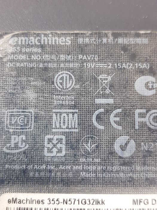 Нетбук Acer eMachines PAV70 "10.1"