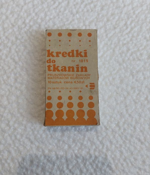 Kredki do tkanin nr 1015 Pruszków PRL