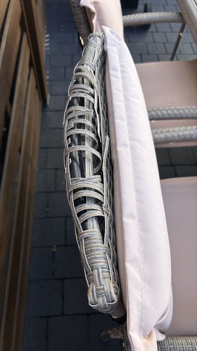 Stol ogrodowy, stół z krzeslami technoratan