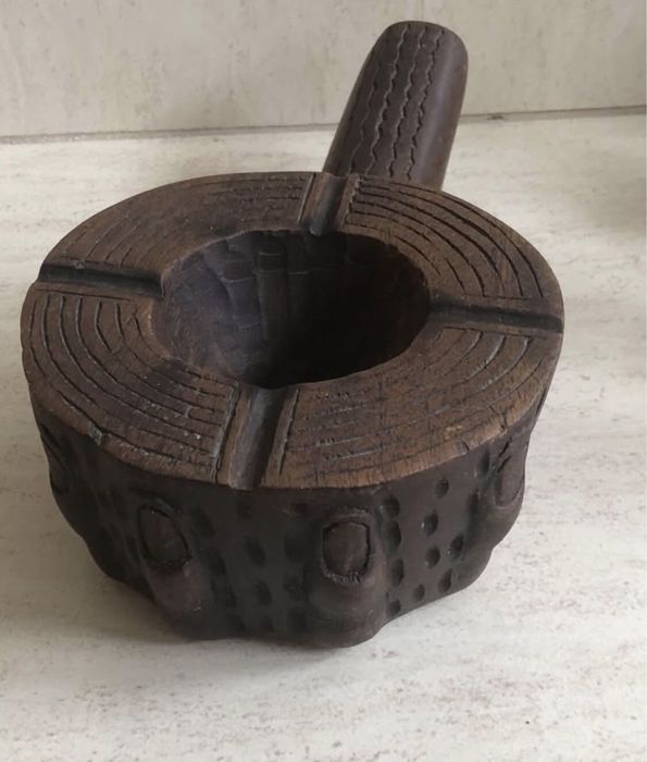 Decoração Conjunto de estatuetas pau preto