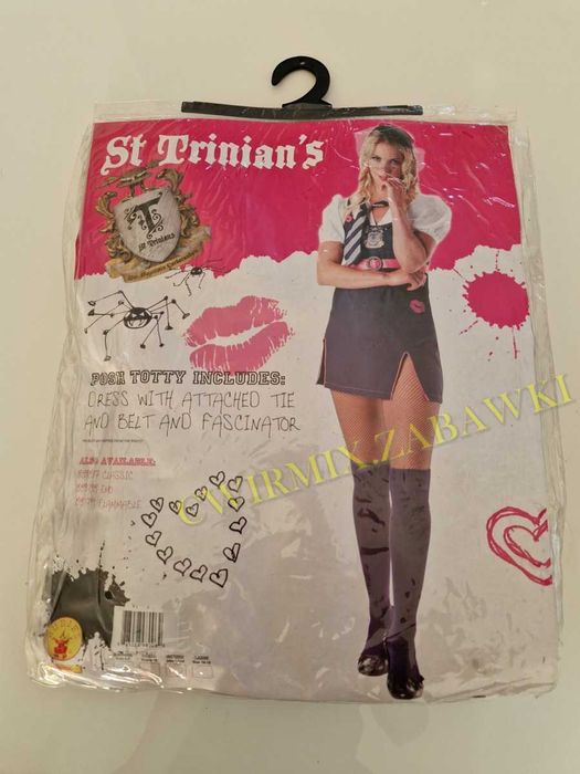 Halloween Kostium Uczennica SUKIENKA M/L