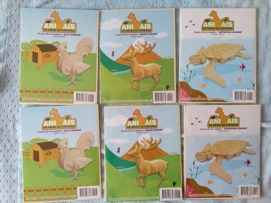 Puzzle 3D em madeira