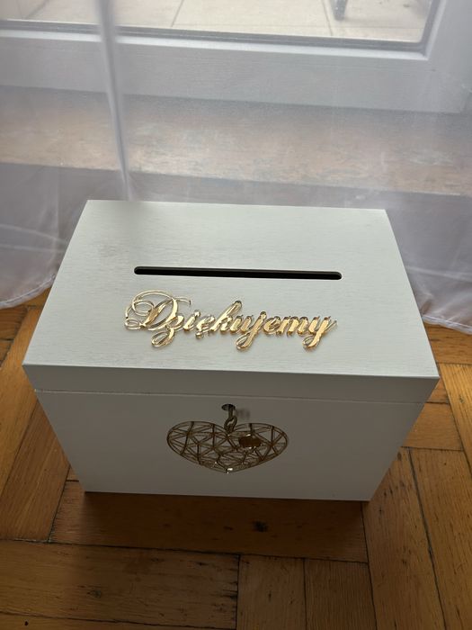 Pudelko na koperty i na obraczki zestaw