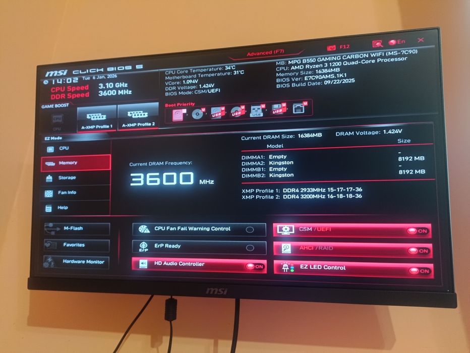 HyperX 16 GB (2x8GB) DDR4 3200 MHz Predator RGB