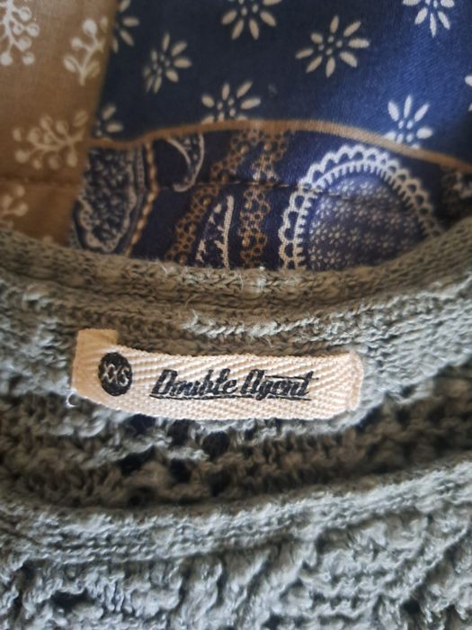 Camisola azul de malha da marca Double Agent