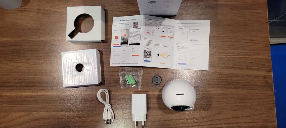 Kamera, niania Tuya Smart Home WiFi monitoring, śledzenie.