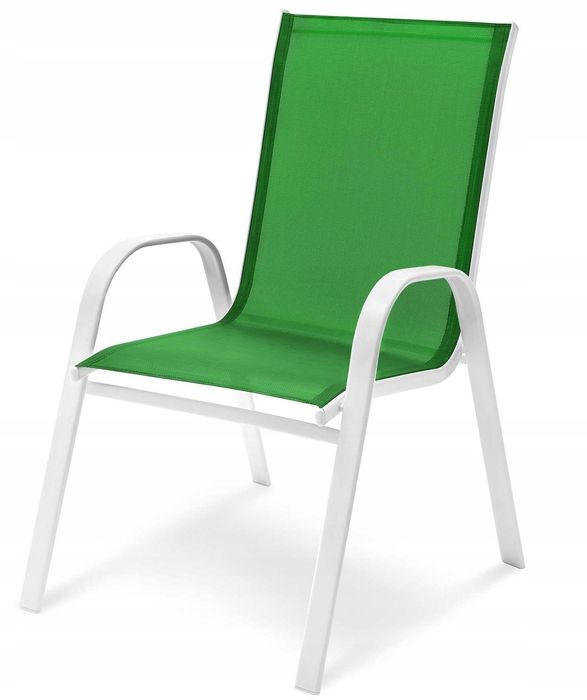 KRZESŁO OGRODOWE Na Taras Balkon Ogród Fotel Krzesła Zielone