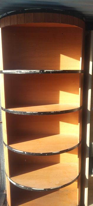 Szafka sklepowe i regał drewniany sklepowy