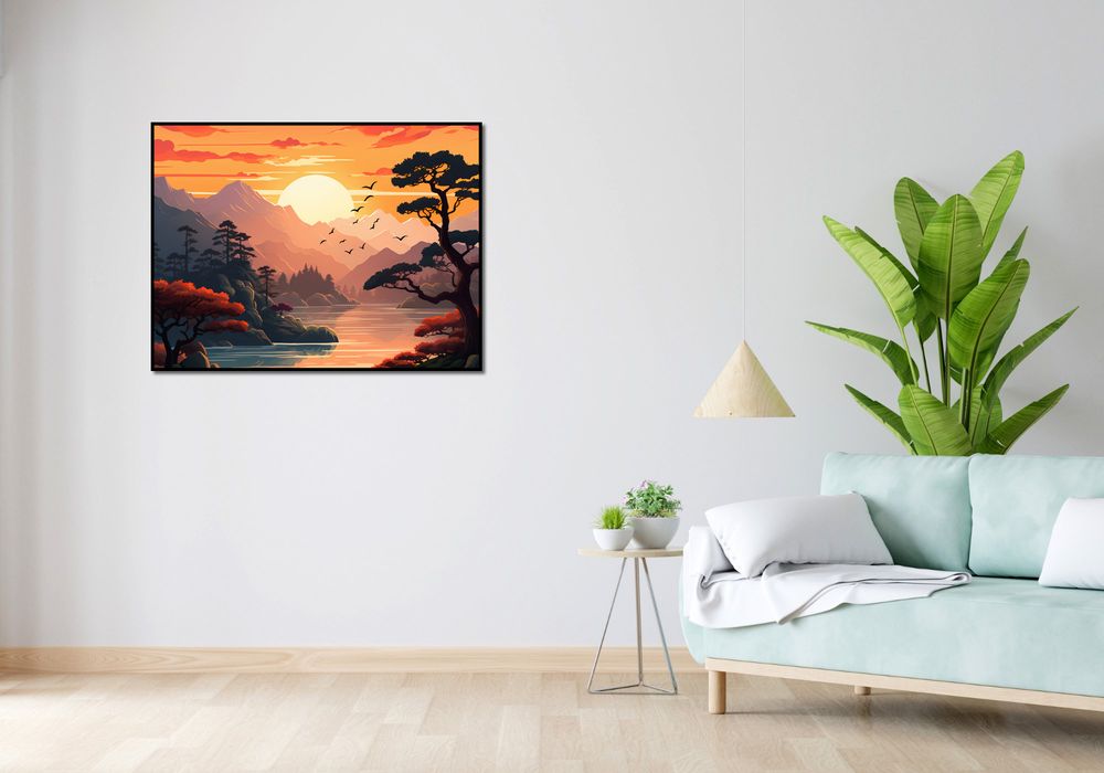 Plakat 100x75cm Złoty Zachód