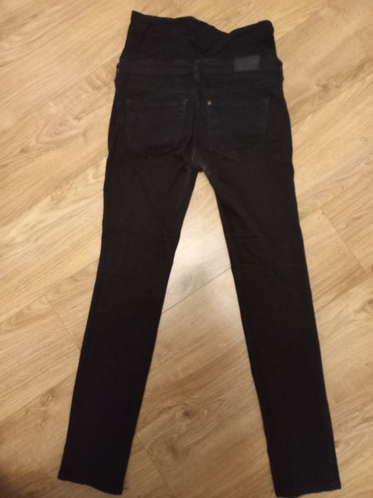 Spodnie ciążowe rozmiar 36, gumki, czarne