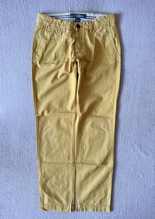 spodnie chino H&M roz. 31 slim styl klasyka moda komfort