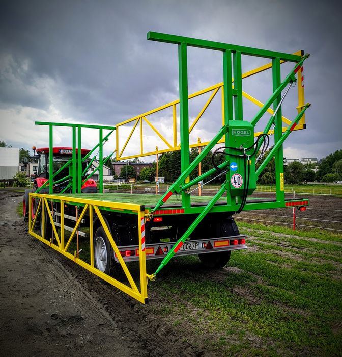 Przyczepa do bel z burtami hydraulicznymi, możliwość zam. na wywrotkę