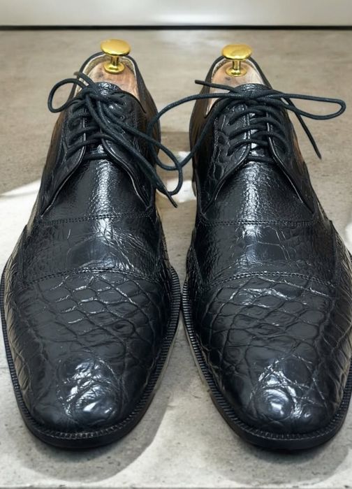 Крокодила шкура туфли 43+