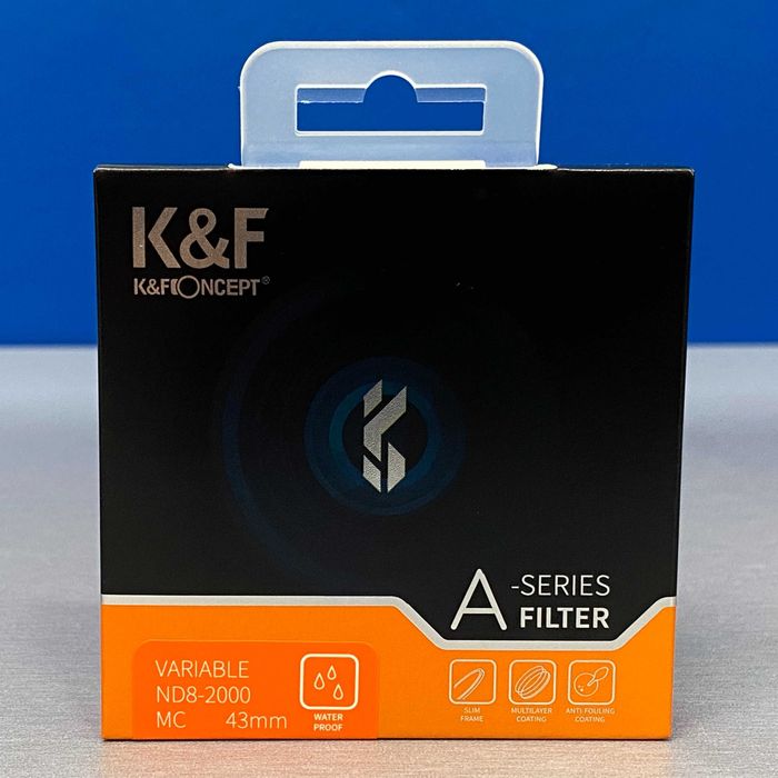 K&F Concept ND8-2000 Slim 43mm (Filtro ND Variável) - SELADO
