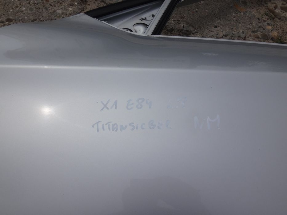 Drzwi Lewe E84 X1 Bmw Przód Titansilber Oryginalny Lakier Przednie Lew