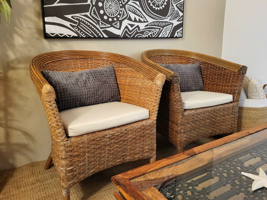 2 poltronas, cadeirao, palhinha, rattan, verga, rustico